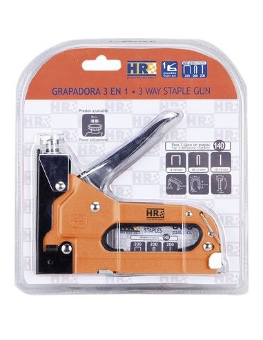 GRAPADORA 3 EN 1+600 GRAPAS ALYCO ORANGE
