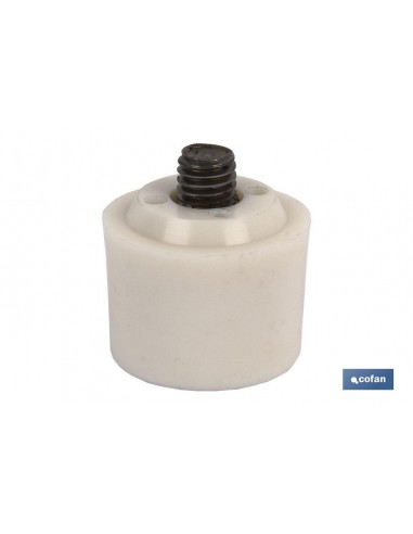 CABEZAL MARTILLO DE NYLON BLANCO Ø45 MM
