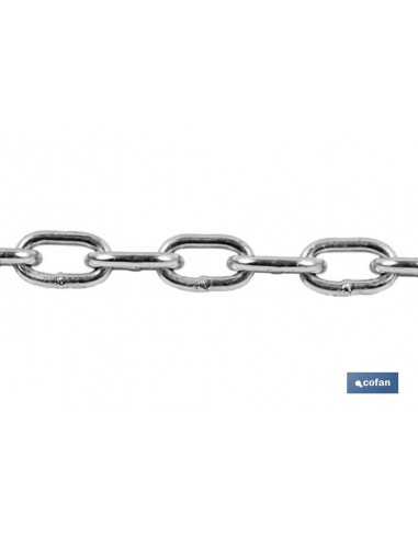 CADENA CINCADA DE 6 MM.  (32 M.)
