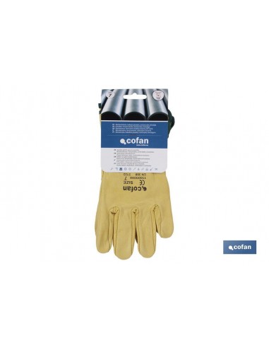 GUANTES PIEL VACUNO AMARILLO T-9