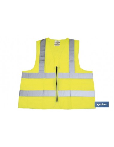 CHALECO AMARILLO CON CREMALLERA T-XL