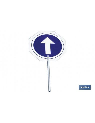 SEÑAL DE MANO CON MANGO ALUMINIO