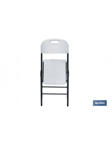 SILLA PLEGABLE BLANCA 46X53X86CM