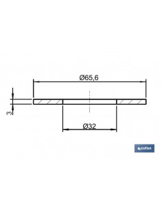 GOMA Ø32 x Ø65,6 x 3 MM... 2