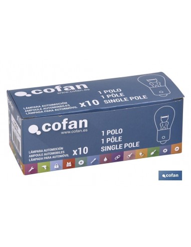 LÁMPARA COFAN P21W (BA15s) 12V