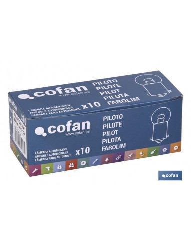 LÁMPARA COFAN PILOTO R10W (BA15s SCC)...