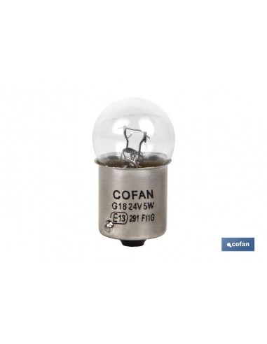 LÁMPARA COFAN PILOTO R5W (BA15s) 24V