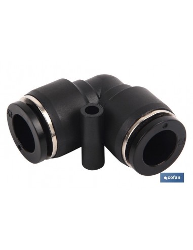 EMPALME RAPIDO CODO PLASTICO T-4