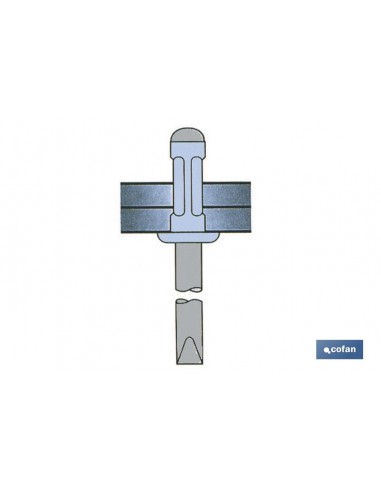 REMACHE ALUMINIO MULTIGRIP 3,2 X 08