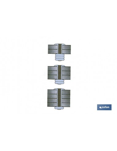 REMACHE ALUMINIO MULTIGRIP 3,2 X 11