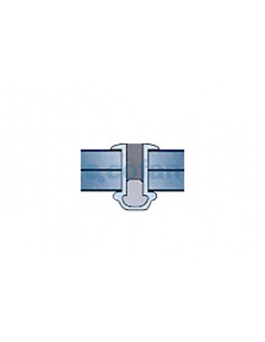 REMACHE ALUMINIO ESTANCO 4 X 15 MM