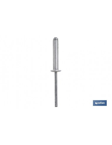 REMACHE ALUMINIO RANURADO 4 X 16 MM