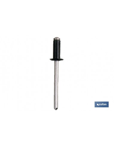 REMACHE ALUMINIO NORMAL NEGRO 4X12MM