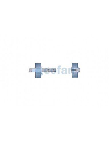 REMACHE ALUMINIO NORMAL NEGRO  4.8 X...