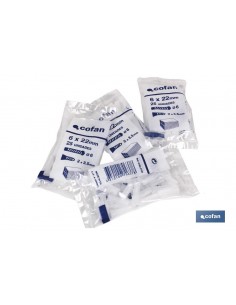 BOLSA 25 UDS TACO PLÁSTICO 5mm 2