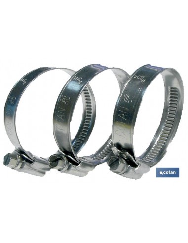 ABRAZADERA INOX A-2 BANDA 9mm  10-16