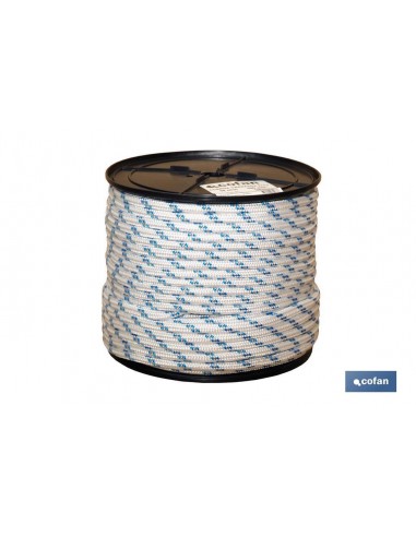 CARRETE CUERDA TRENZADA POLI 10MM 50 MTS
