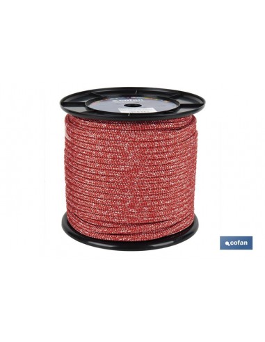 CARRETE DRIZA NÁUTICA 12 MM 100 M ROJO