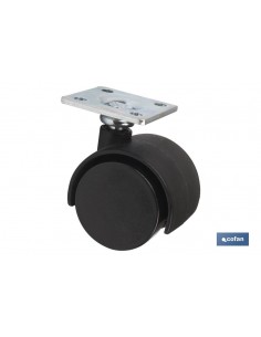 RUEDA PLASTIC Ø40MM PLACA