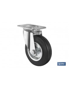 RUEDA GOMA/METAL PLACA...