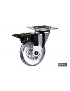 RUEDA TRANSP/CROMADO...