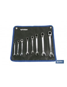 SET 8 LLAVES DE CARRACA MIXTA