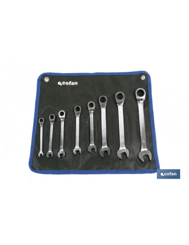 SET 8 LLAVES DE CARRACA MIXTA