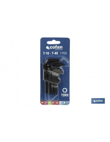 SET LLAVES TORX 7 Uds. (10-40)