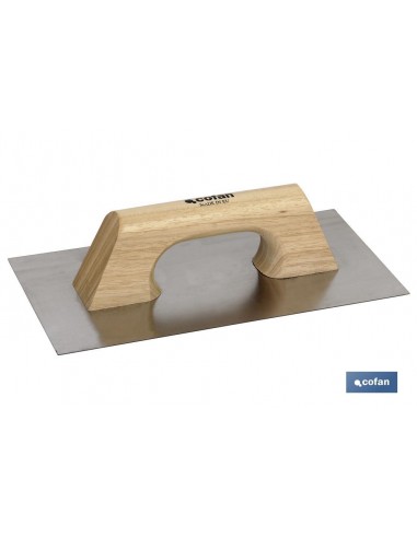 LLANA LISA INOX MANGO MADERA 300X150X0,6