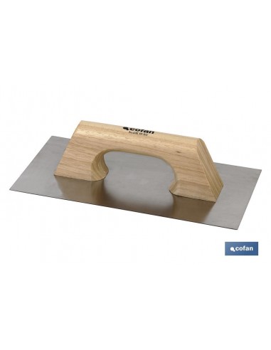 LLANA LISA INOX MANGO MADERA 300X150X0,6