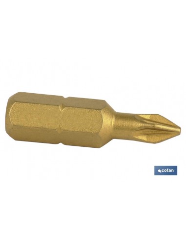 PUNTA DE TITANIO 1/4 50 MM PZ-1 VENTA...