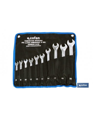 SET 12 PCS LLAVES COMBINADAS DE 6 A 17