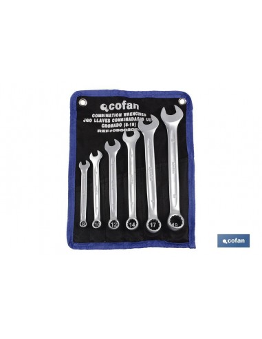 SET 12 PCS LLAVES COMBINADAS DE 6 A 17