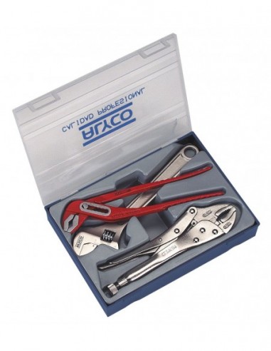 JUEGO 3 PIEZAS TENAZAS+LLAVE AJUSTABLE