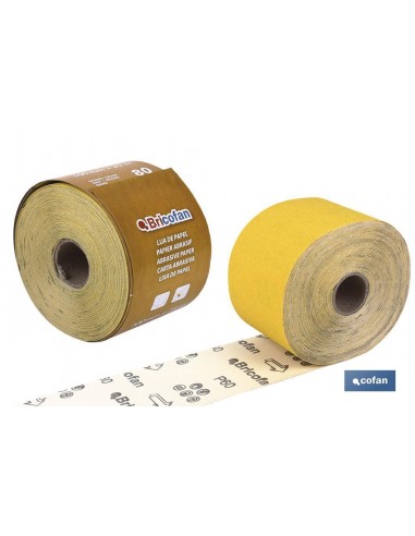 ROLLO LIJA DE PAPEL 100 X 25 M. G.80