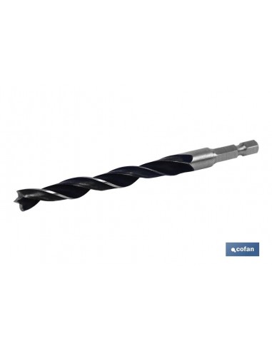 BROCA PARA MADERA MANGO HEX. 1/4 6 MM