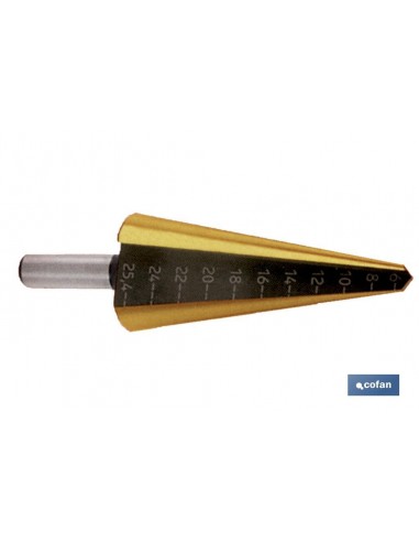 BROCA ESCALONADA TITANIO-TALAD. 36 - 50