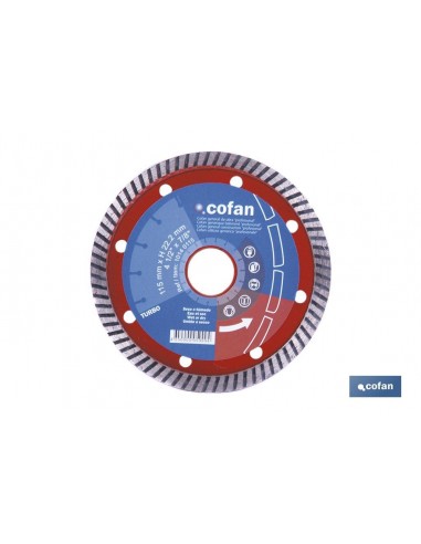 DISCO DIAM.TURBO PROFESIONAL 230MM.