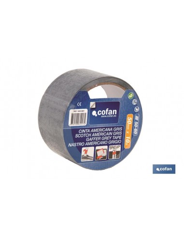 CINTA AMERICANA GRIS 180 MICRAS 50 MM...