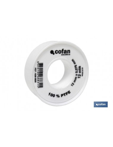 ROLLO 12 MTS CINTA PTFE DE 12mm X...