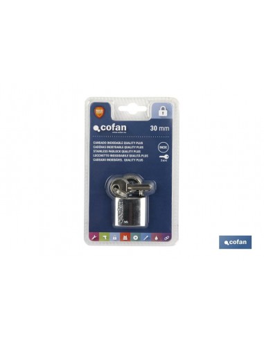CANDADO INOXIDABLE QUALITY PLUS 40MM