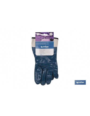 GUANTE AMERICANO NITRILO AZUL TALLA 8