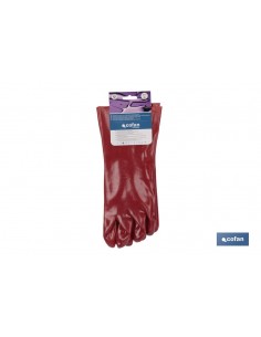 GUANTE PVC ESTANCO ROJO DE... 2