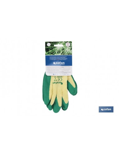 GUANTE LATEX RUGOSO VERDE TALLA 9