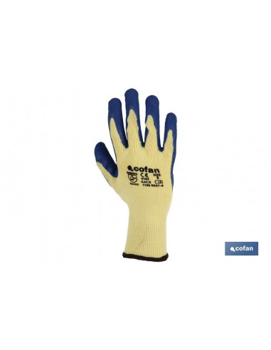 GUANTE LATEX RUGOSO AZUL TALLA 9
