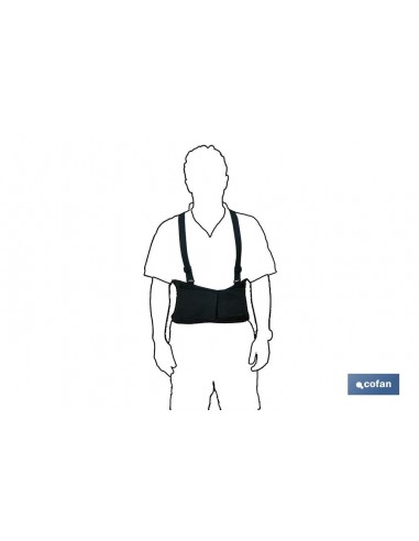 FAJA DE TRABAJO CON TIRANTES TALLA L