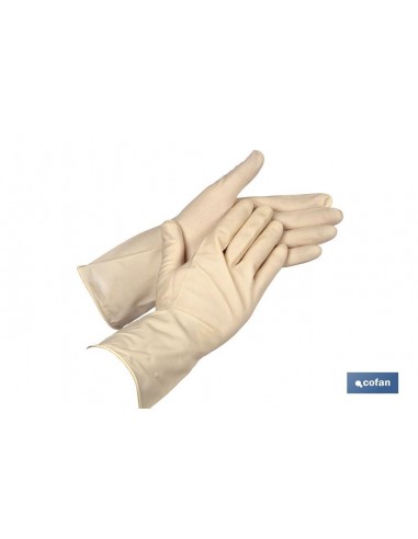 GUANTE LATEX NATURAL NO FLOCADO TALLA  7