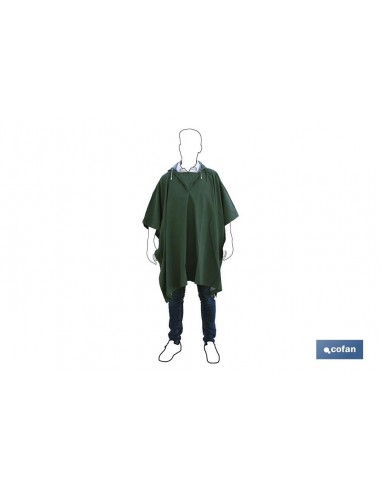 PONCHO DE AGUA VERDE PVC/POLIESTER...
