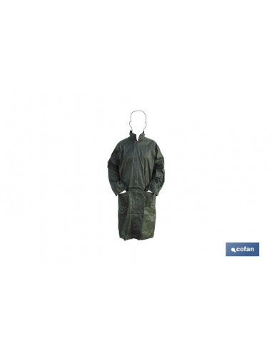 ABRIGO DE LLUVIA VERDE POLIESTER/PVC...
