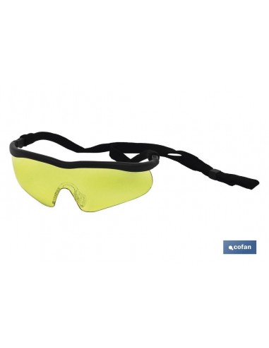 GAFAS SEGURIDAD SPORT AMBAR UV...